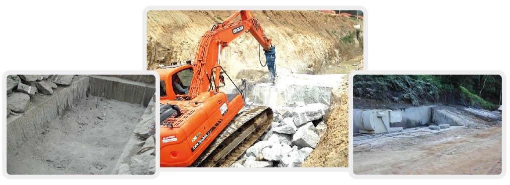 OBRA DE DESMONTE DE ROCHA